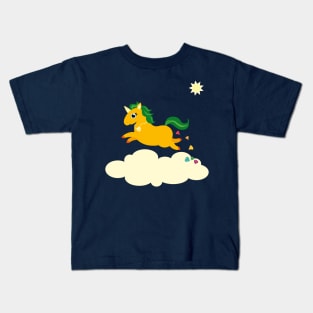 The Golden Unicorn of Glitter Poo Kids T-Shirt